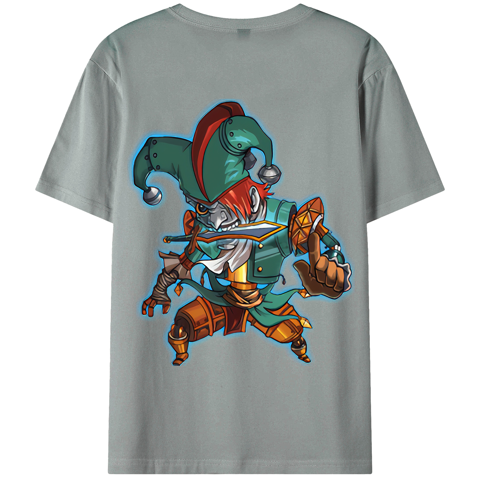 （画像用） リーグ・オブ・レジェンド League of Legends LOL 綿100％ メンズ半袖Tシャツ（バックプリント） 通気性